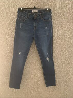 DL1961 Women's Blue Distressed Skinny Jeans